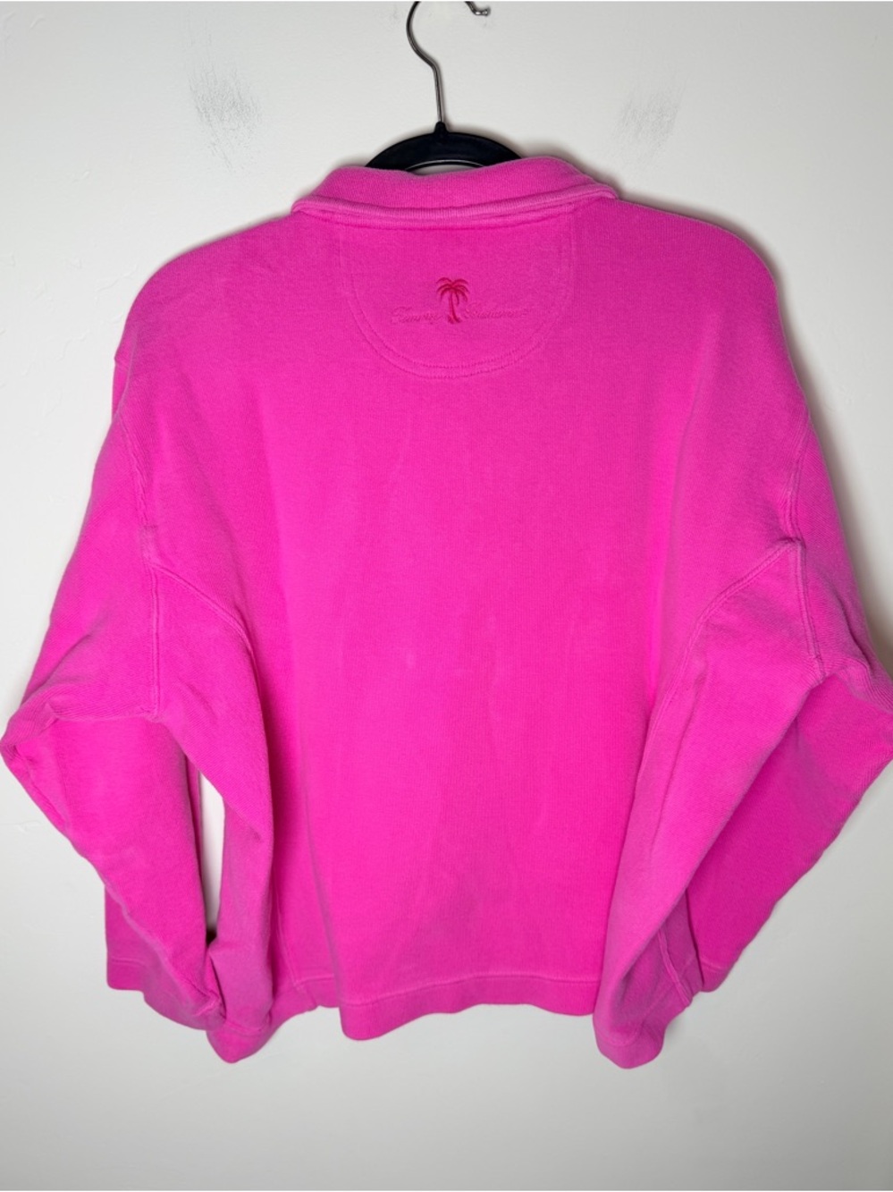 Tommy Bahama Hot Pink Knit Top sweater zipper women’s XL bussines casual - Picture 2 of 4